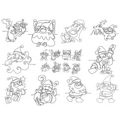 Stickserie - Good Santa Motivborte E2E